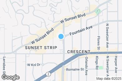 Map image of the property - 1155 N La Cienega Blvd