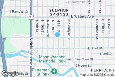 Map image of the property - 1105 E Bird St