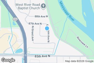 Map image of the property - 8641 Emerson Ave N