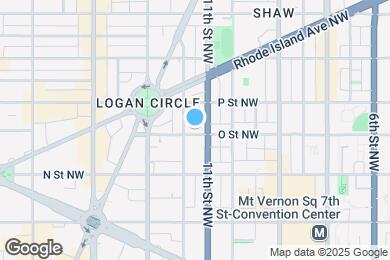 Map image of the property - 1109 O St NW