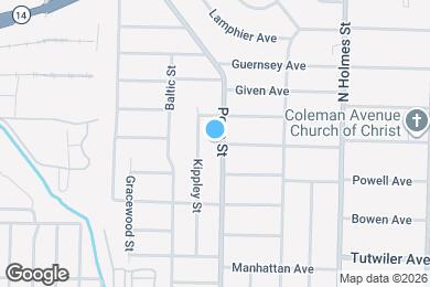 Map image of the property - 857 Pope St