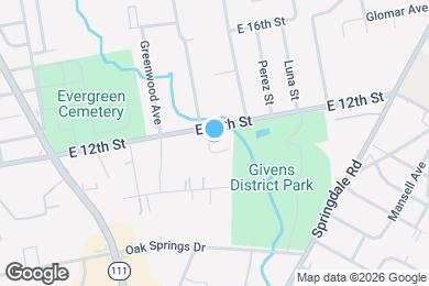 Map image of the property - 1193 E M. Franklin Ave