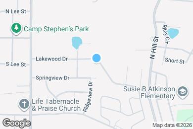Map image of the property - 520 Lakewood Dr
