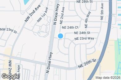 Map image of the property - 2298 NE 2nd Ave