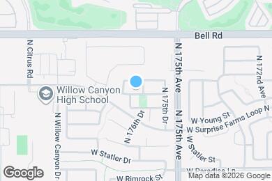 Map image of the property - 17646 W Bridger St