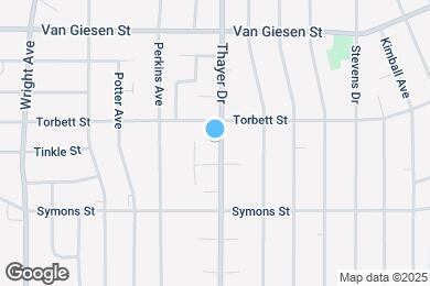 Map image of the property - 1443 Thayer Dr