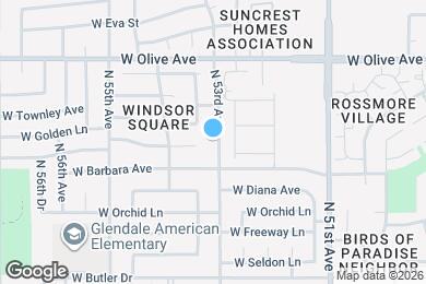 Map image of the property - 8720 N 53rd Ave