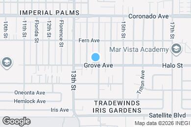 Map image of the property - 1380 Grove Ave