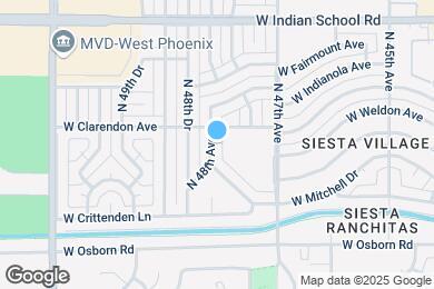 Map image of the property - 3619 N 48th Ave