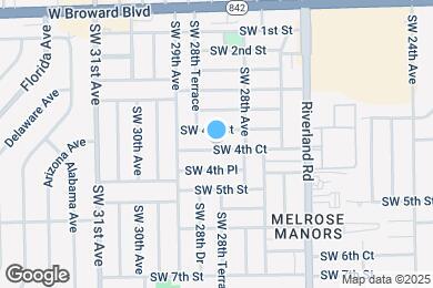 Map image of the property - 2841 SW 4th Ct