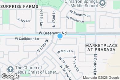 Map image of the property - 17319 W Caribbean Ln