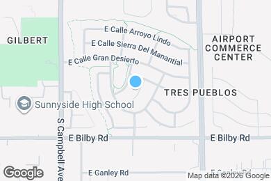 Map image of the property - 5960 S Placita Picacho El Diablo