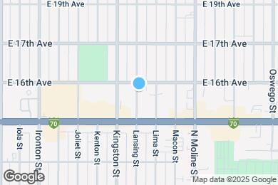 Map image of the property - 1582 Lansing St