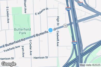 Map image of the property - 496 E Butterfield Rd