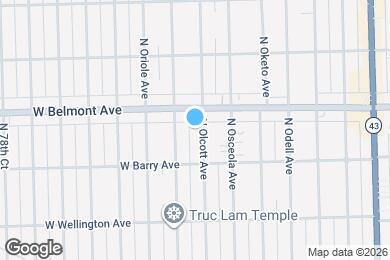 Map image of the property - 3136 N Olcott Ave