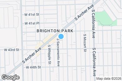 Map image of the property - 4229 S Sacramento Ave