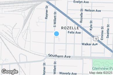 Map image of the property - 998 S Willett St