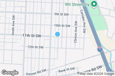 Map image of the property - 1101 Garfield Ave SW