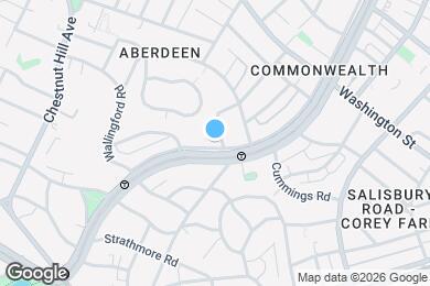 Map image of the property - 1705 Commonwealth Ave