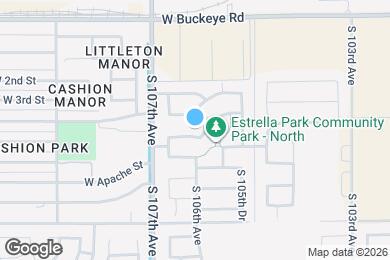 Map image of the property - 10612 W Sonora St