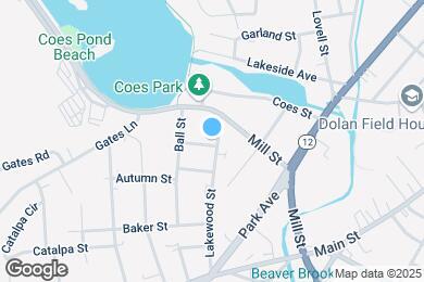 Map image of the property - 95 Lakewood St