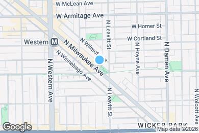 Map image of the property - 1813 N Milwaukee Ave