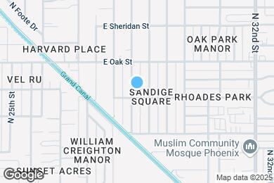 Map image of the property - 2207 N 28th Pl