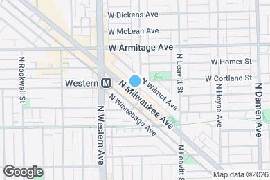 Map image of the property - 1875 N Milwaukee Ave