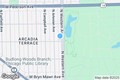 Map image of the property - 2412 W Ardmore Ave