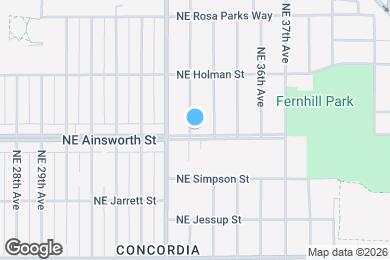 Map image of the property - 3405 NE Ainsworth St