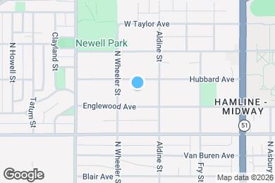 Map image of the property - 1730 Hubbard Ave