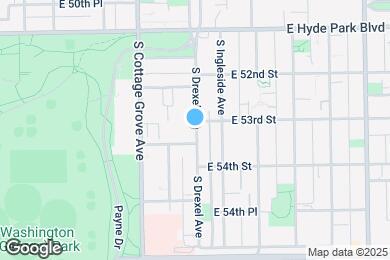 Map image of the property - 5244 S Drexel Ave