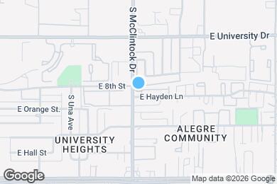 Map image of the property - 1850 E Hayden Ln