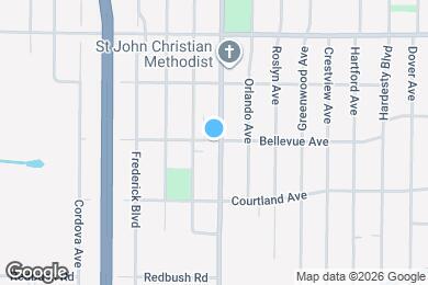 Map image of the property - 1310 Bellevue Ave