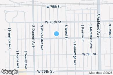 Map image of the property - 7658 S Honore St