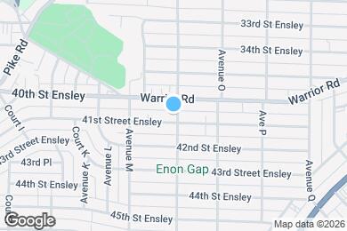 Map image of the property - 1348 41st Street Ensley