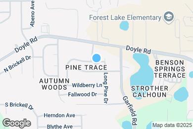 Map image of the property - 1393 Pine Song Dr
