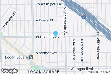 Map image of the property - 3042 W Diversey Ave