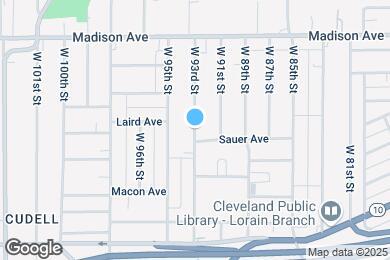 Map image of the property - 2105 W 93rd St
