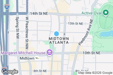 Map image of the property - 1065 Peachtree St NE