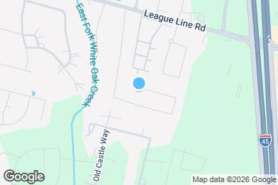 Map image of the property - 1735 Park Oak Drive