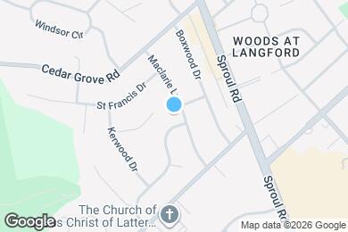 Map image of the property - 700 Hedgerow Dr