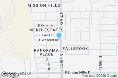 Map image of the property - 19001 N 6th St