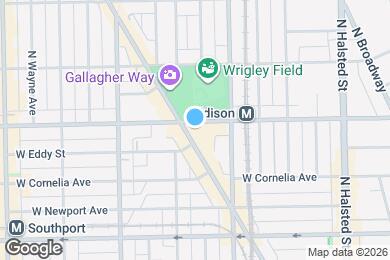 Map image of the property - 1025 W Addison St