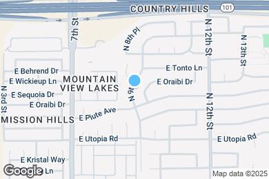 Map image of the property - 19625 N 9th St