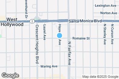 Map image of the property - 1023 Hayworth Ave