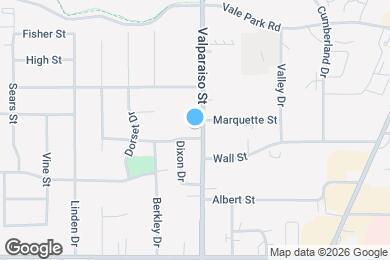 Map image of the property - 2301 Valparaiso St