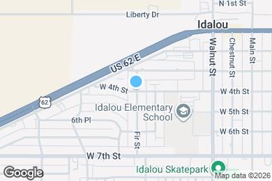 Map image of the property - 707 W 4th St