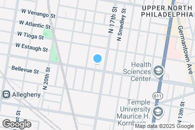 Map image of the property - 3415 N Bouvier St