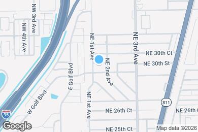 Map image of the property - 110 NE 30th St